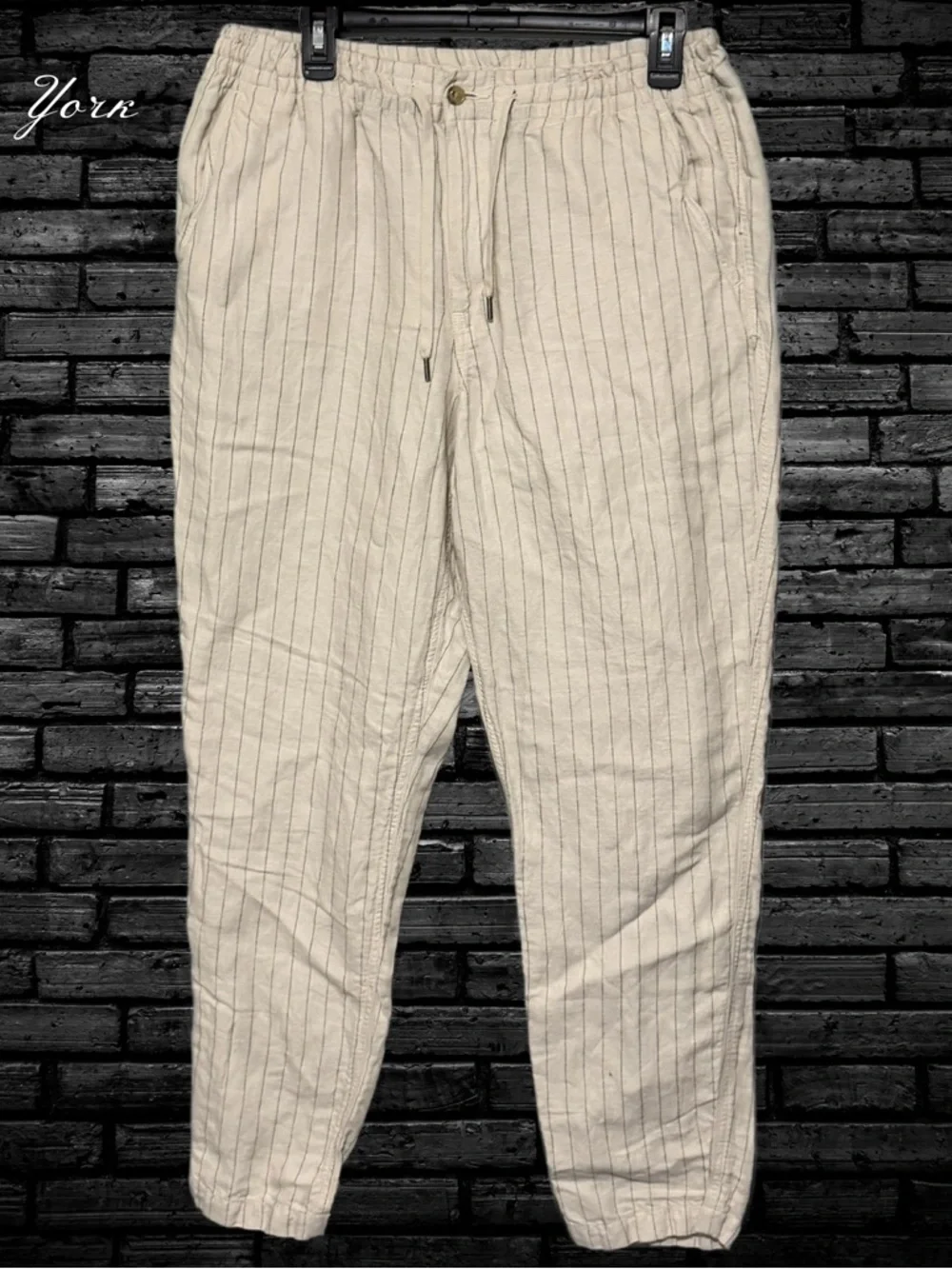 Polo by Ralph Lauren Cream Pinstripe Chinos